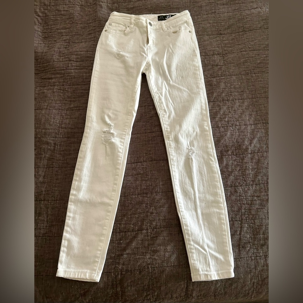 A|X Armani Exchange Distressed Jeans